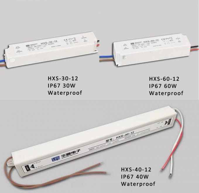 trasformatori a una uscita impermeabile di volt LED dell'alimentazione elettrica di 40W IP67 24 0